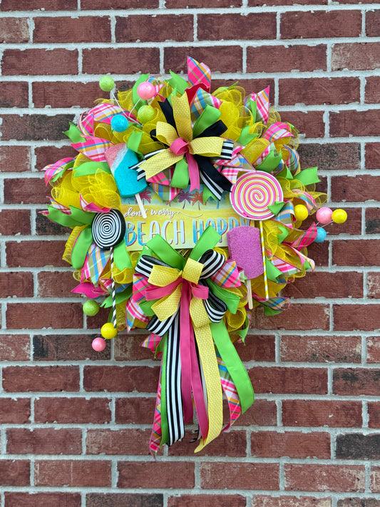 Beach Happy Summer Wreath