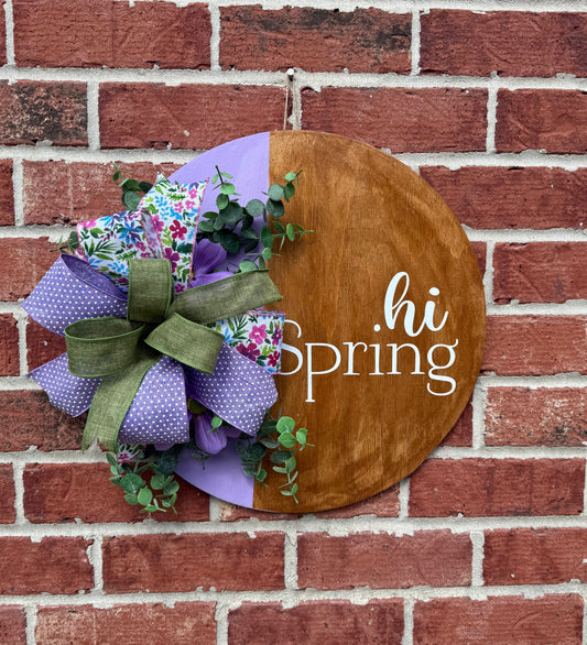 Lavender Spring Door Hanger