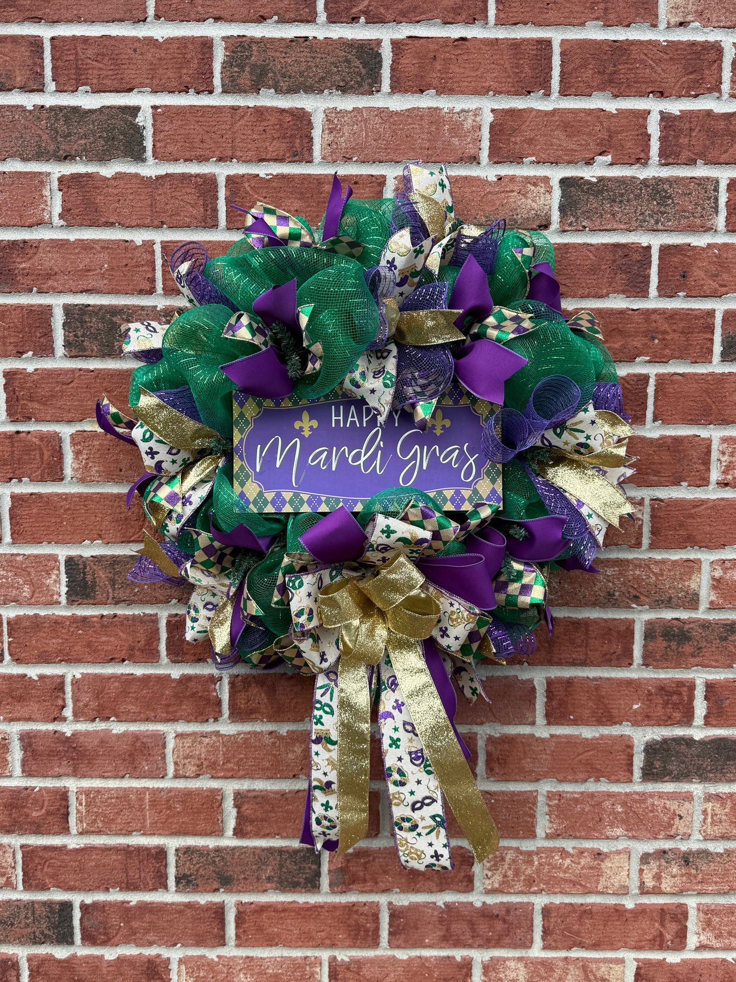 Mardi Gras Wreath